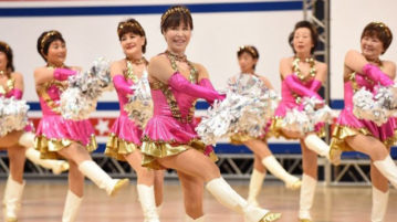 Japanese cheerleaders? Yes. Average age 70? Yes. japanese-cheerleaders-hero